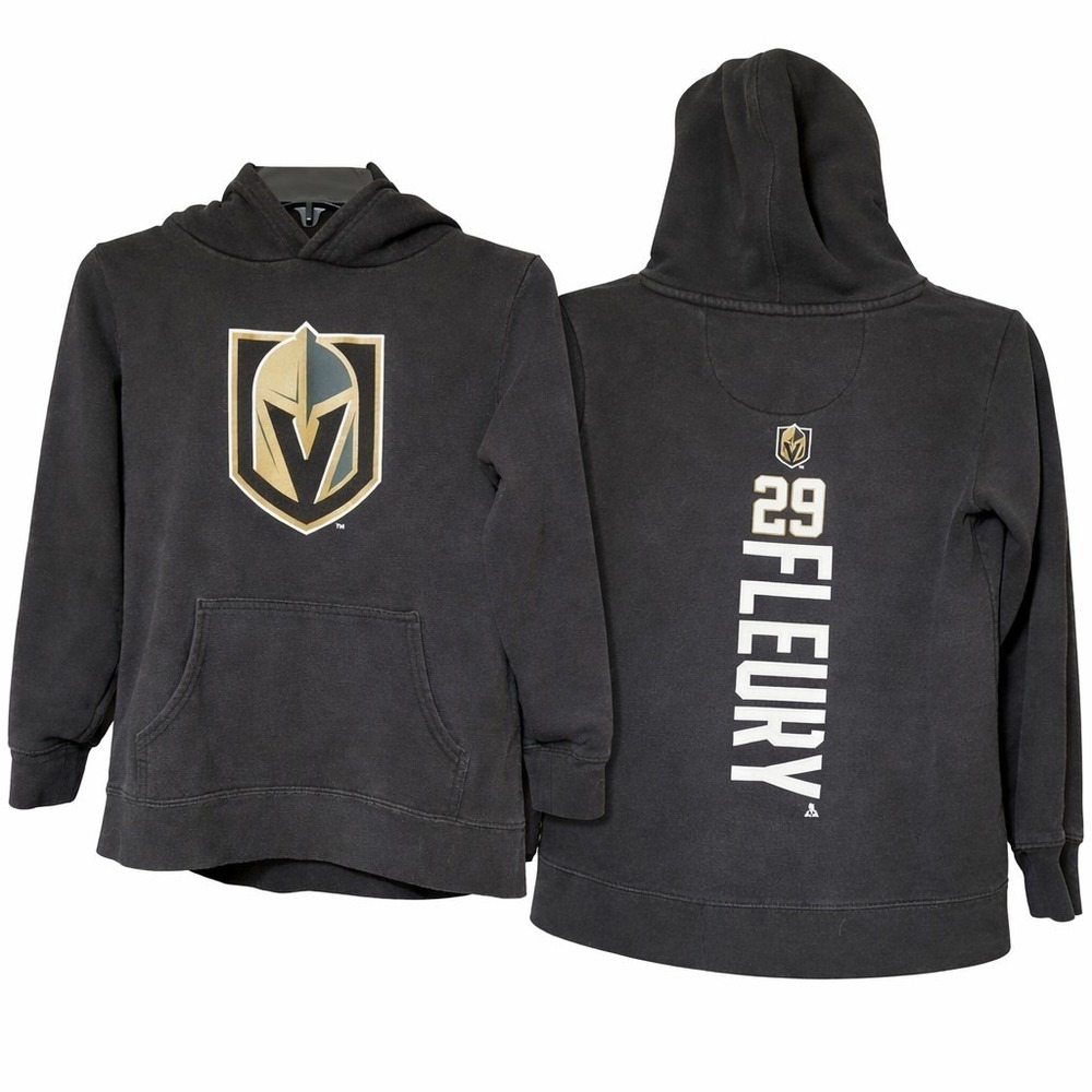 Vegas Golden Knights Hoodie Black Sweatshirt NHL Youth‎ Size 10/12 Medium